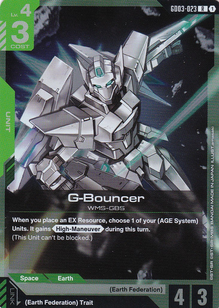 G-Bouncer - GD03-023 - Rare - Englisch - GD03 - GUNDAM TCG