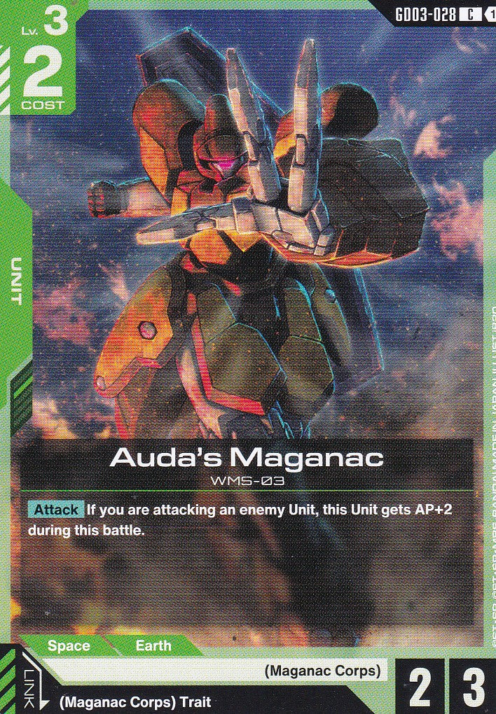 Auda's Maganac - GD03-028 - Common - Englisch - GD03 - GUNDAM TCG