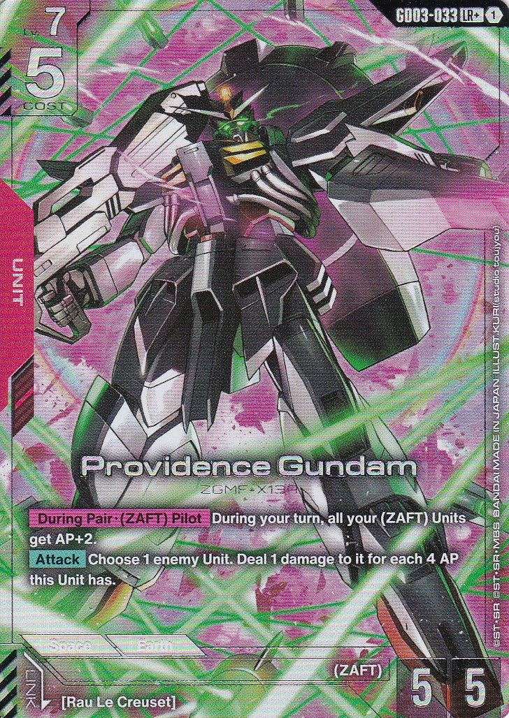Providence Gundam - GD03-033-AA - Legend Rare - Englisch - GD03 - GUNDAM TCG