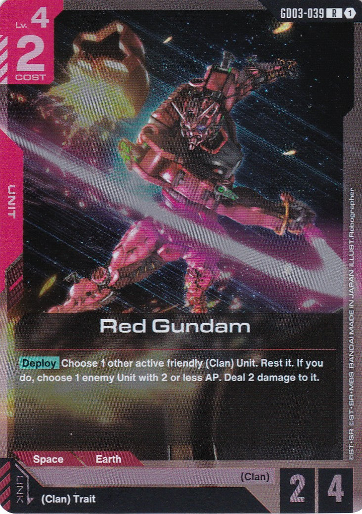 Red Gundam - GD03-039 - Rare - Englisch - GD03 - GUNDAM TCG