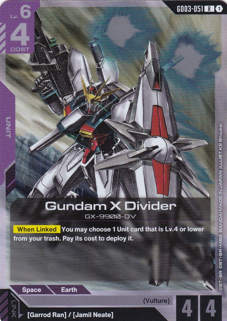Gundam X Divider - GD03-051 - Rare - Englisch - GD03 - GUNDAM TCG