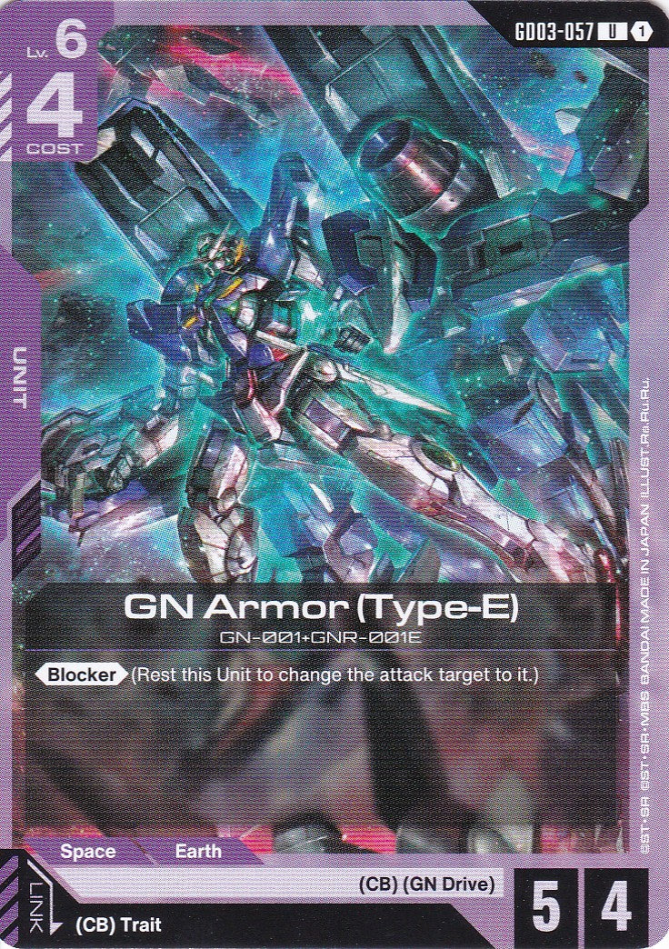 GN Armor (Type-E) - GD03-057 - Uncommon - Englisch - GD03 - GUNDAM TCG