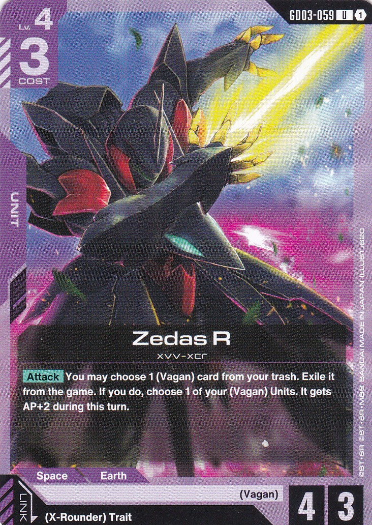 Zedas R - GD03-059 - Uncommon - Englisch - GD03 - GUNDAM TCG