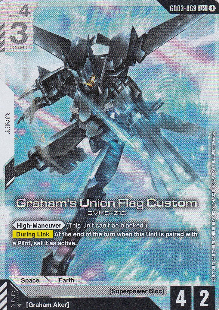 Graham's Union Flag Custom - GD03-069 - Legend Rare - Englisch - GD03 - GUNDAM TCG