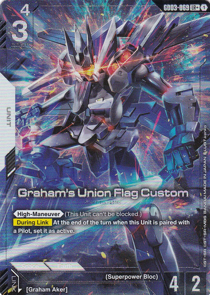 Graham's Union Flag Custom - GD03-069-AA - Legend Rare - Englisch - GD03 - GUNDAM TCG