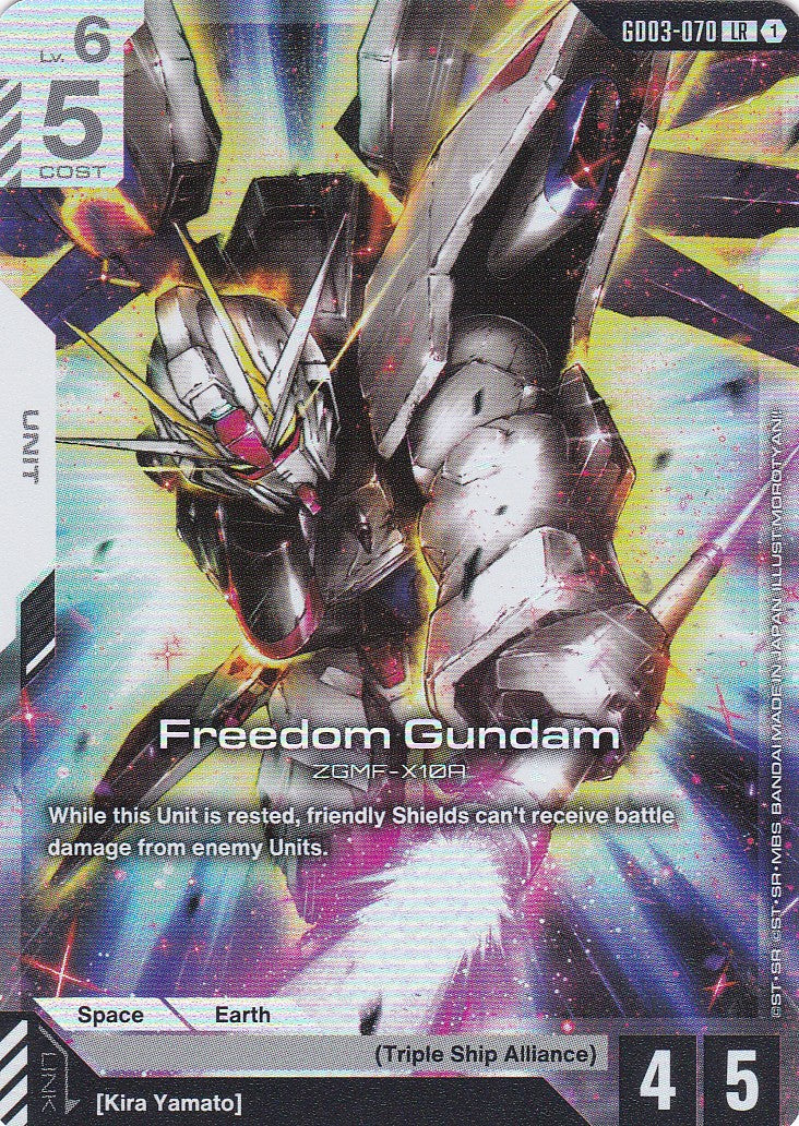 Freedom Gundam - GD03-070 - Legend Rare - Englisch - GD03 - GUNDAM TCG