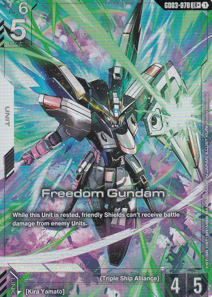 Freedom Gundam - GD03-070-AA - Legend Rare - Englisch - GD03 - GUNDAM TCG