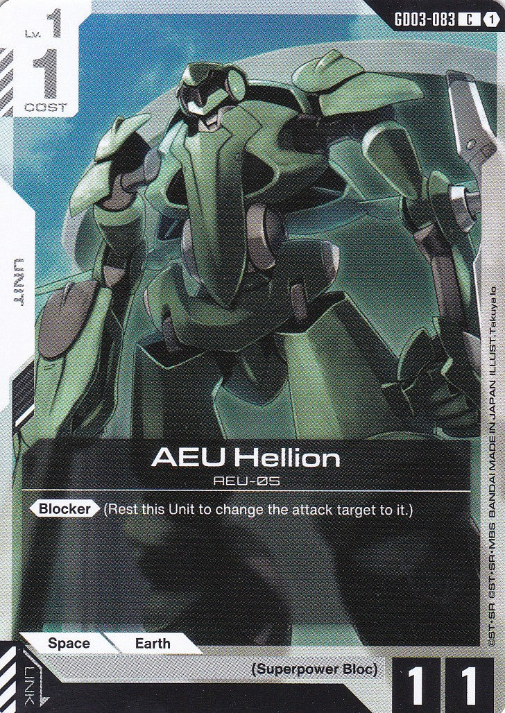 AEU Hellion - GD03-083 - Common - Englisch - GD03 - GUNDAM TCG