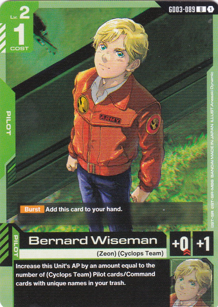 Bernard Wiseman - GD03-089 - Uncommon - Englisch - GD03 - GUNDAM TCG