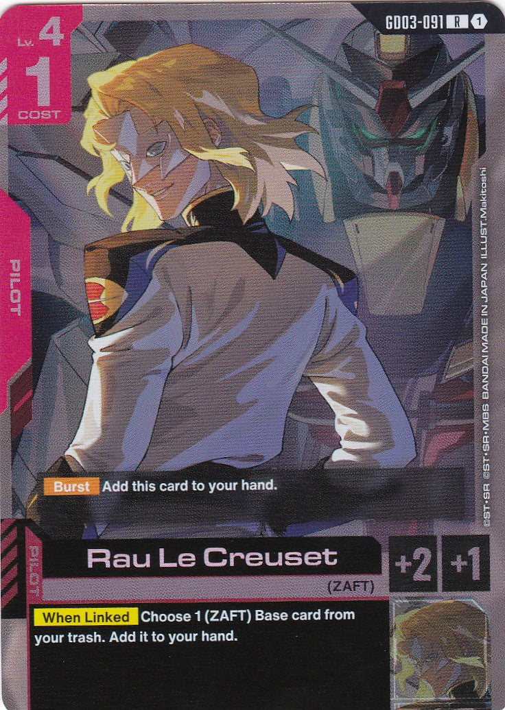 Rau Le Creuset - GD03-091 - Rare - Englisch - GD03 - GUNDAM TCG