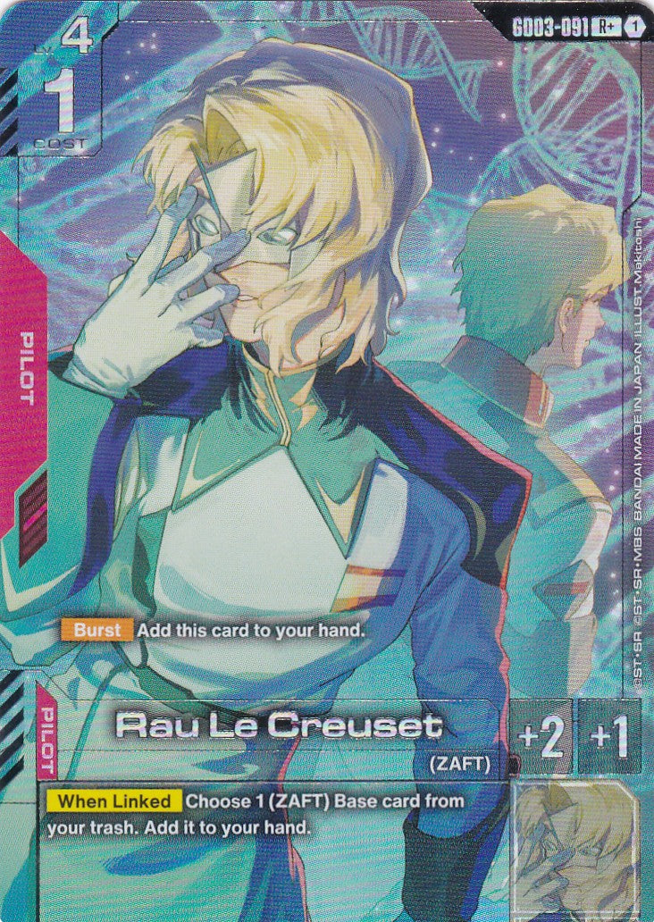 Rau Le Creuset - GD03-091-AA - Rare - Englisch - GD03 - GUNDAM TCG