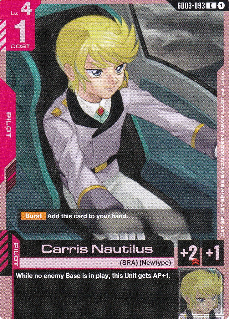 Carris Nautilus - GD03-093 - Common - Englisch - GD03 - GUNDAM TCG