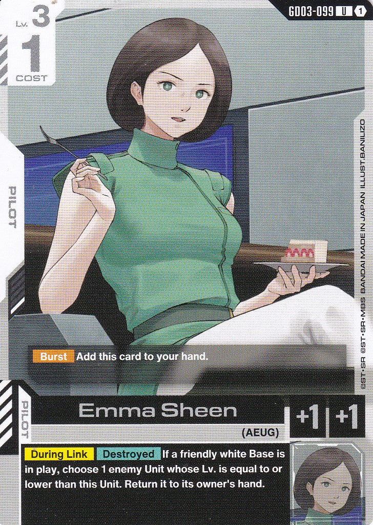 Emma Sheen - GD03-099 - Uncommon - Englisch - GD03 - GUNDAM TCG