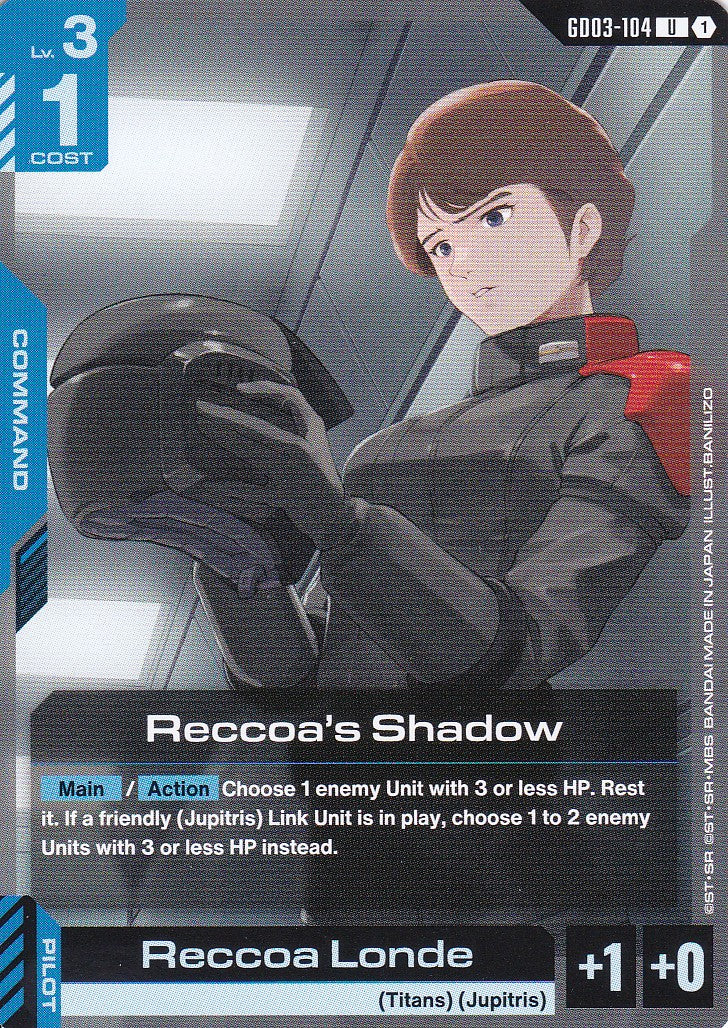 Reccoa's Shadow - GD03-104 - Uncommon - Englisch - GD03 - GUNDAM TCG
