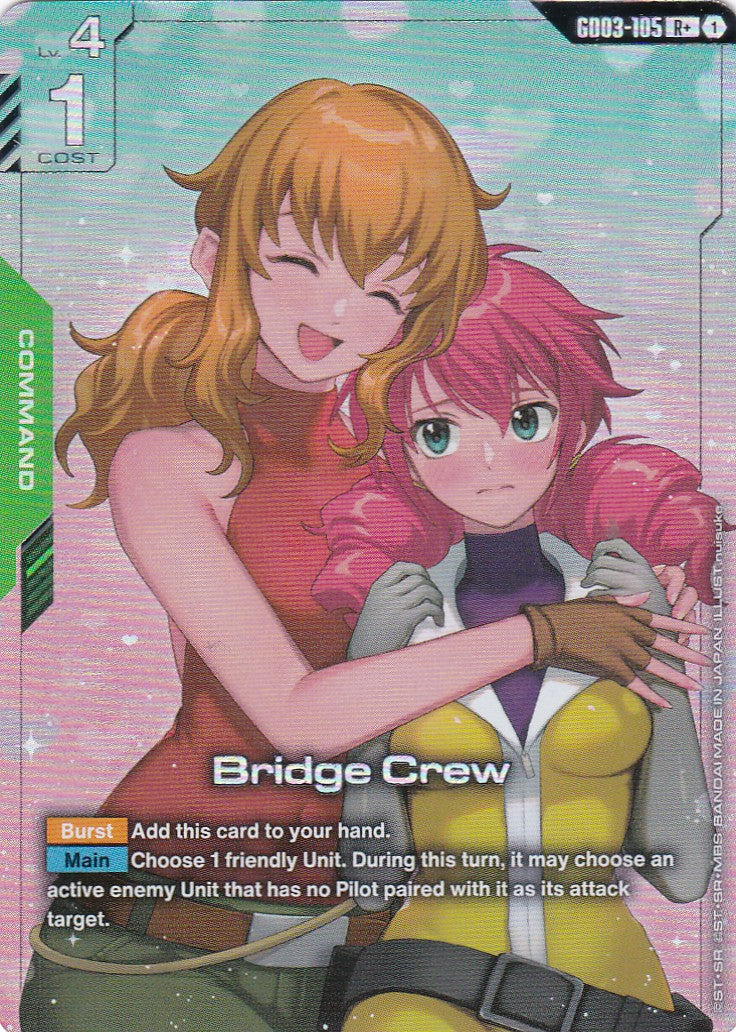 Bridge Crew - GD03-105-AA - Rare - Englisch - GD03 - GUNDAM TCG