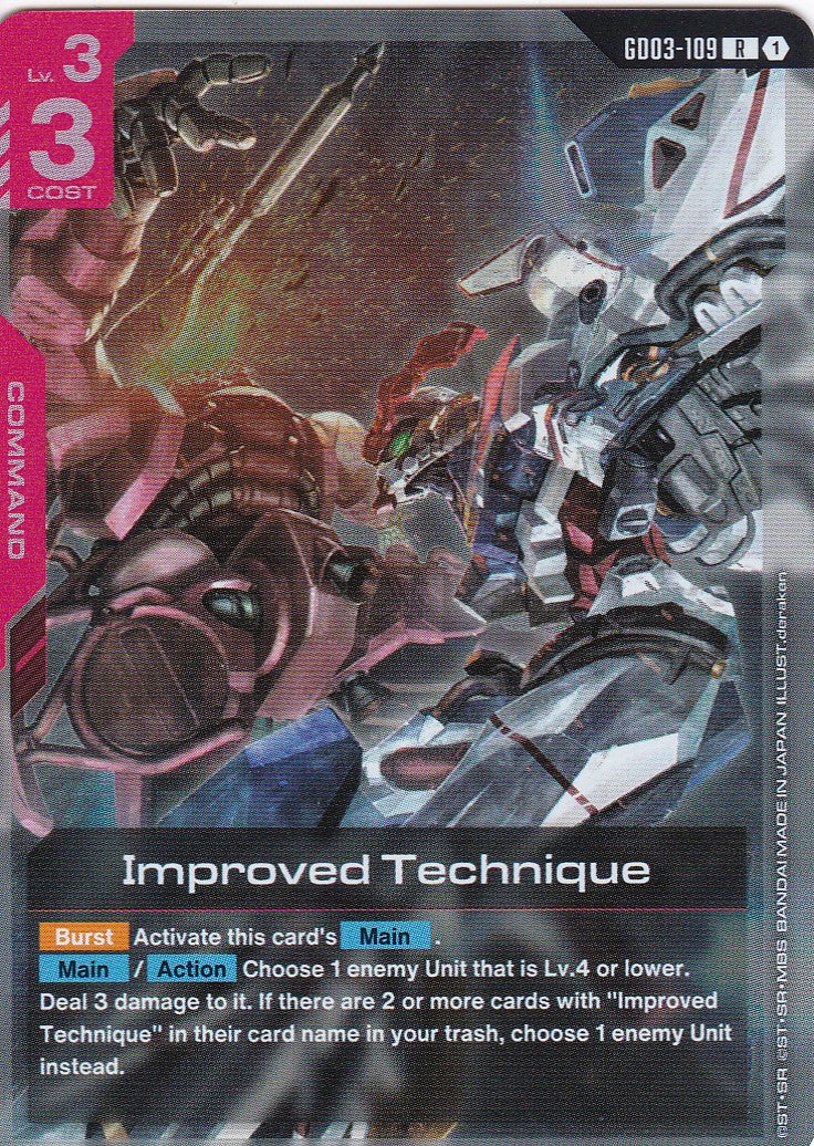 Improved Technique - GD03-109 - Rare - Englisch - GD03 - GUNDAM TCG