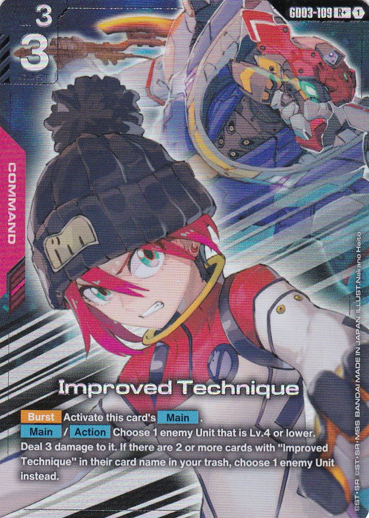 Improved Technique - GD03-109-AA - Rare - Englisch - GD03 - GUNDAM TCG