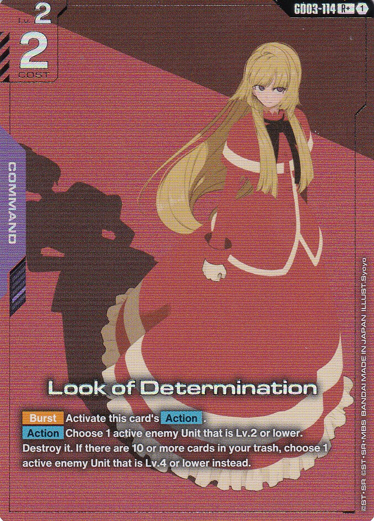 Look of Determination - GD03-114-AA - Rare - Englisch - GD03 - GUNDAM TCG