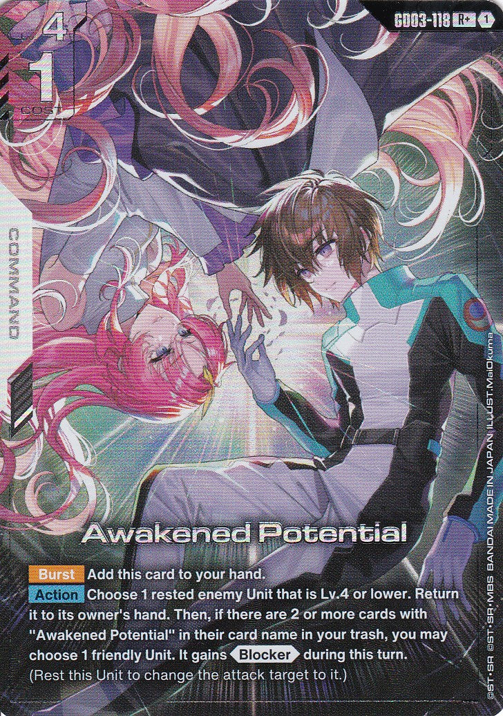 Awakened Potential - GD03-118-AA - Rare - Englisch - GD03 - GUNDAM TCG