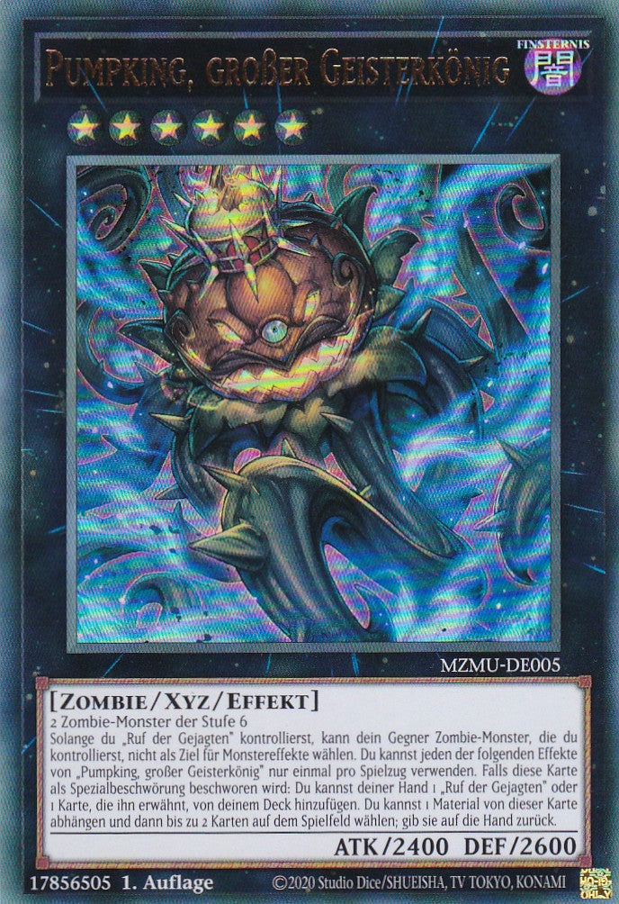 Pumpking, großer Geisterkönig - MZMU-DE005 - Ultra Rare - Deutsch - 1. Auflage - Maze of Muertos - Yu-Gi-Oh!
