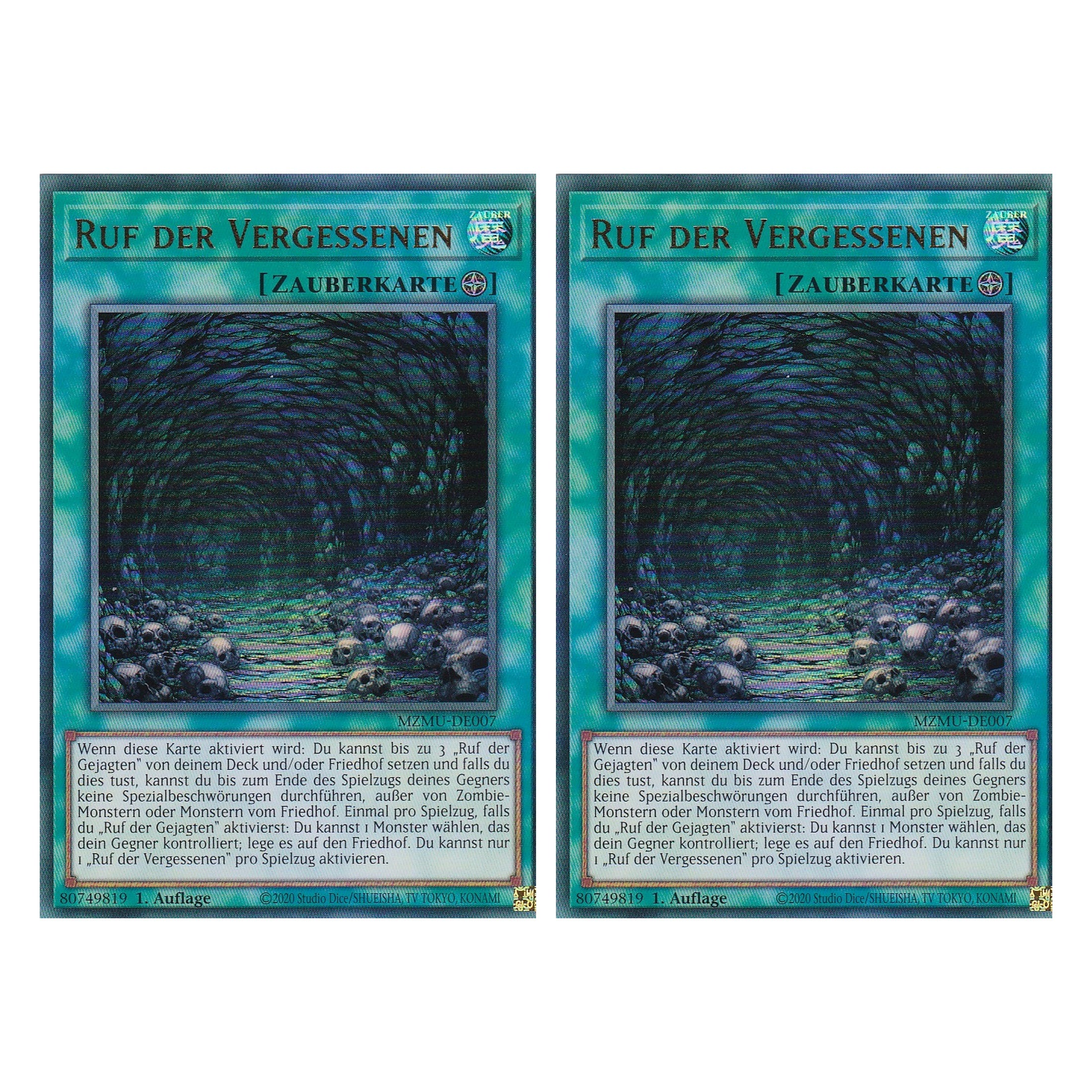 Ruf der Vergessenen - MZMU-DE007 - Ultra Rare - Deutsch - 1. Auflage - Maze of Muertos - Duo Set (2 Stück) - Yu-Gi-Oh!