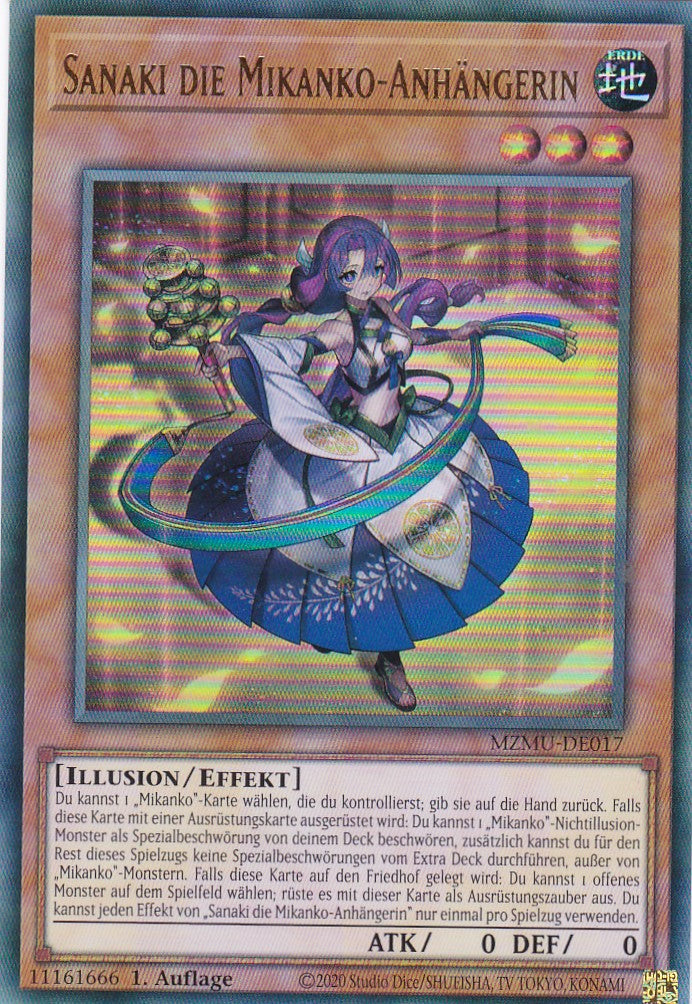 Sanaki die Mikanko-Anhängerin - MZMU-DE017 - Ultra Rare - Deutsch - 1. Auflage - Maze of Muertos - Yu-Gi-Oh!