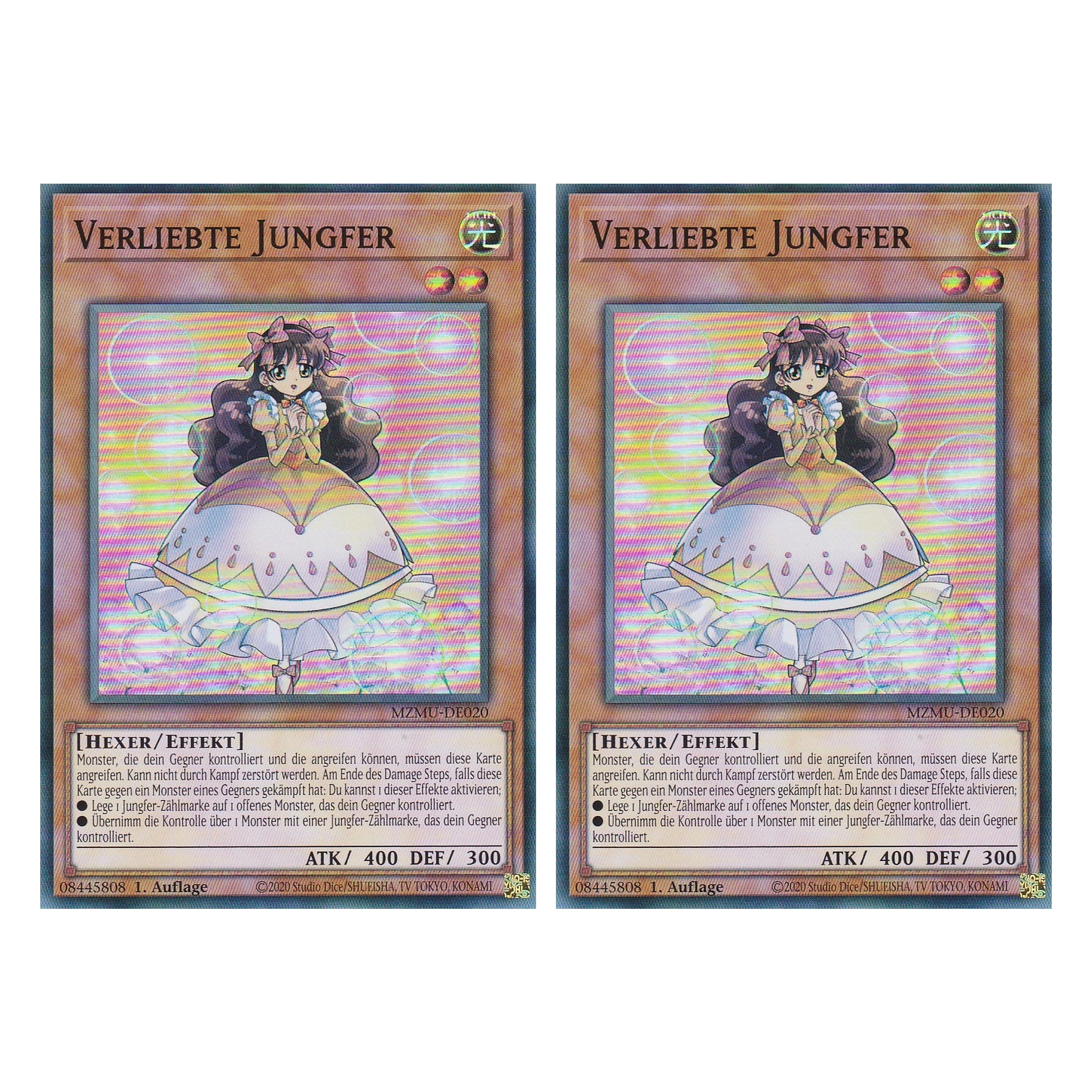 Verliebte Jungfer - MZMU-DE020 - Super Rare - Deutsch - 1. Auflage - Maze of Muertos - Duo Set (2 Stück) - Yu-Gi-Oh!