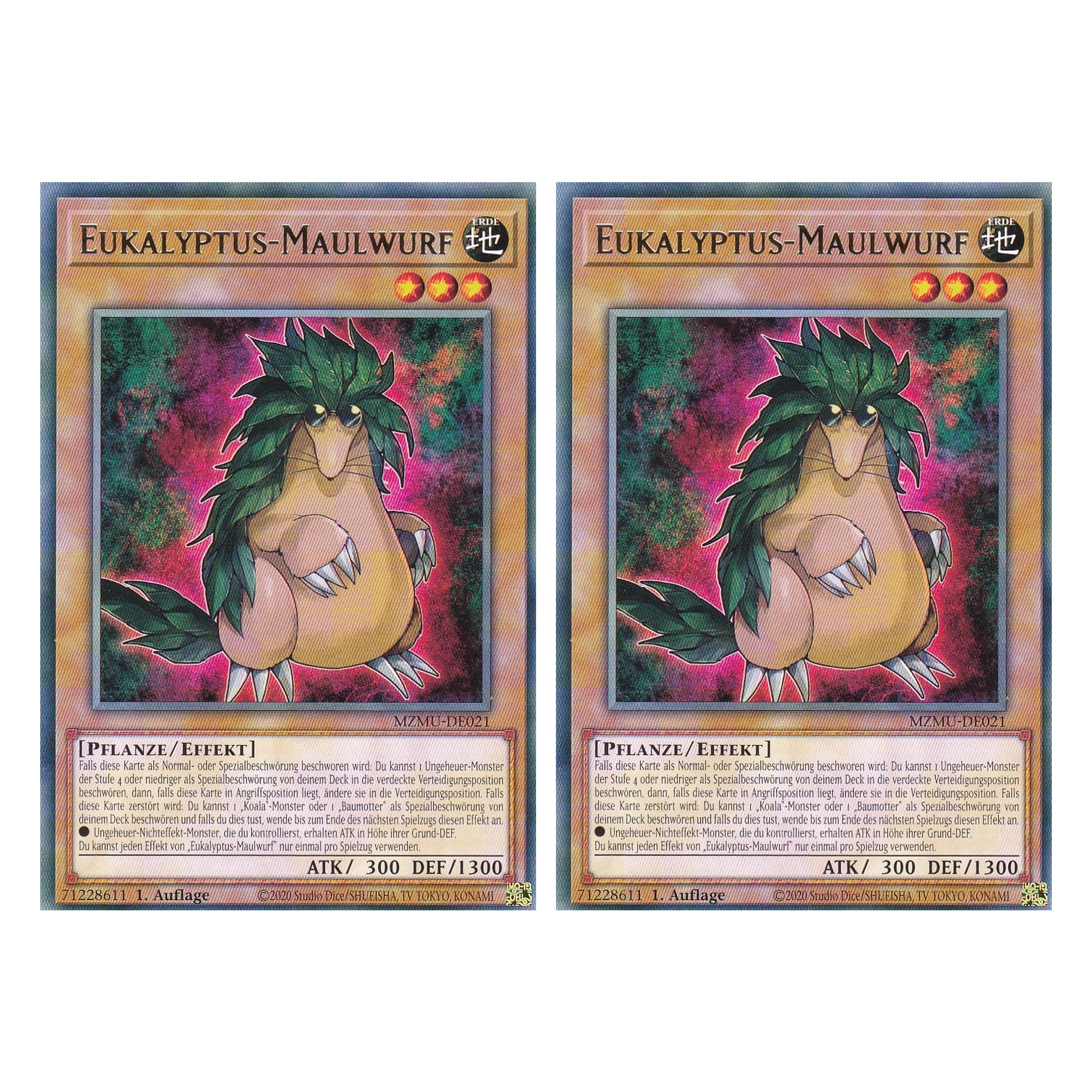Eukalyptus-Maulwurf - MZMU-DE021 - Rare - Deutsch - 1. Auflage - Maze of Muertos - Duo Set (2 Stück) - Yu-Gi-Oh!