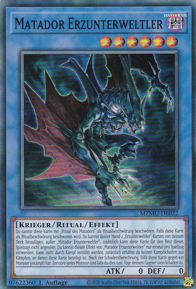 Matador Erzunterweltler - MZMU-DE022 - Super Rare - Deutsch - 1. Auflage - Maze of Muertos - Yu-Gi-Oh!