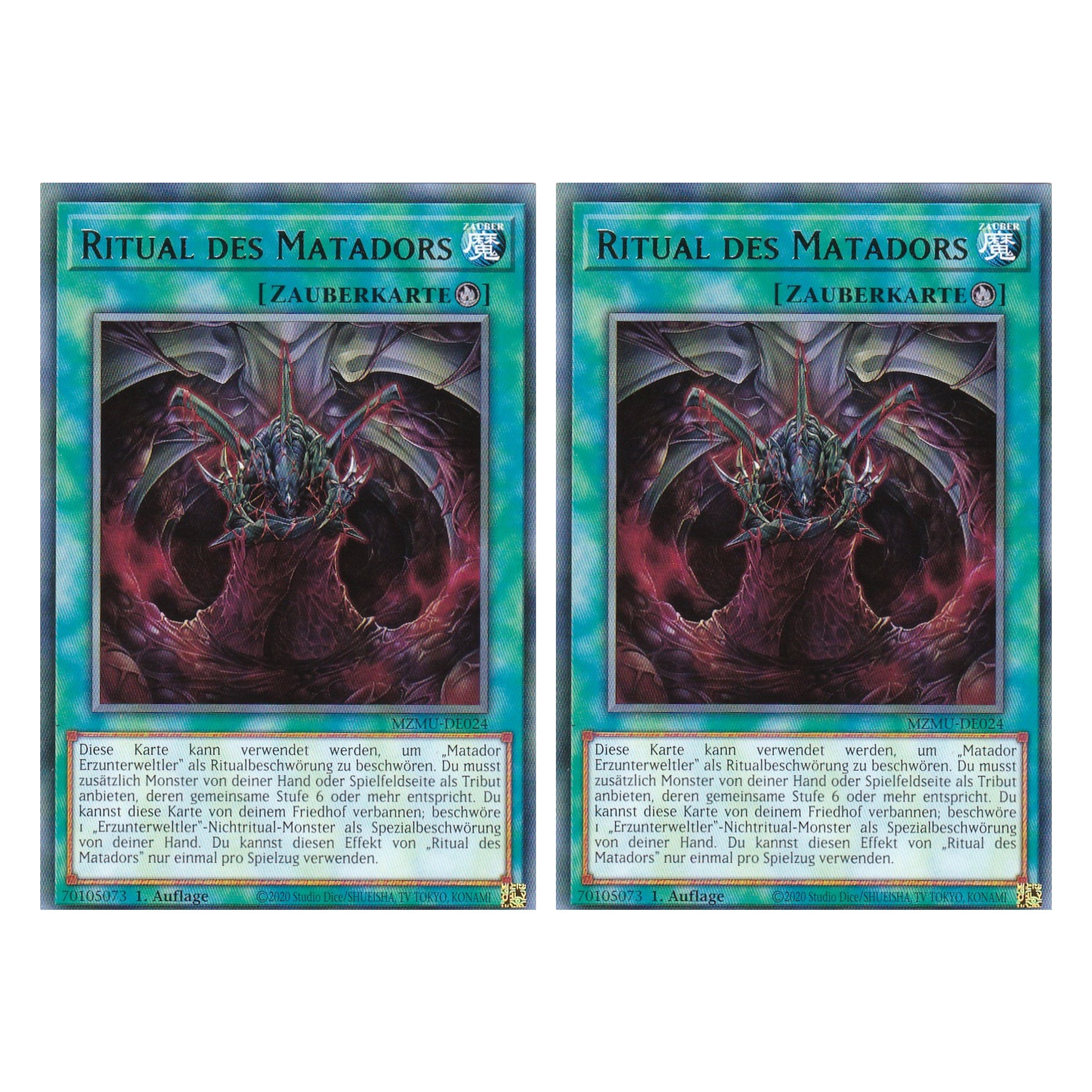 Ritual des Matadors - MZMU-DE024 - Rare - Deutsch - 1. Auflage - Maze of Muertos - Duo Set (2 Stück) - Yu-Gi-Oh!