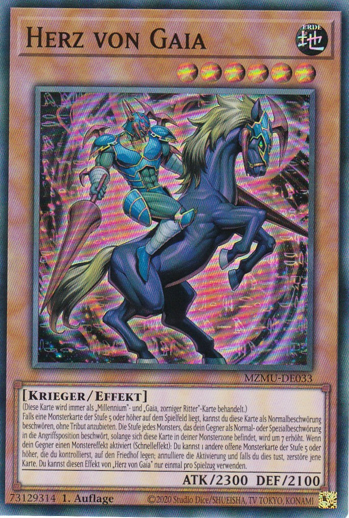 Herz von Gaia - MZMU-DE033 - Super Rare - Deutsch - 1. Auflage - Maze of Muertos - Yu-Gi-Oh!