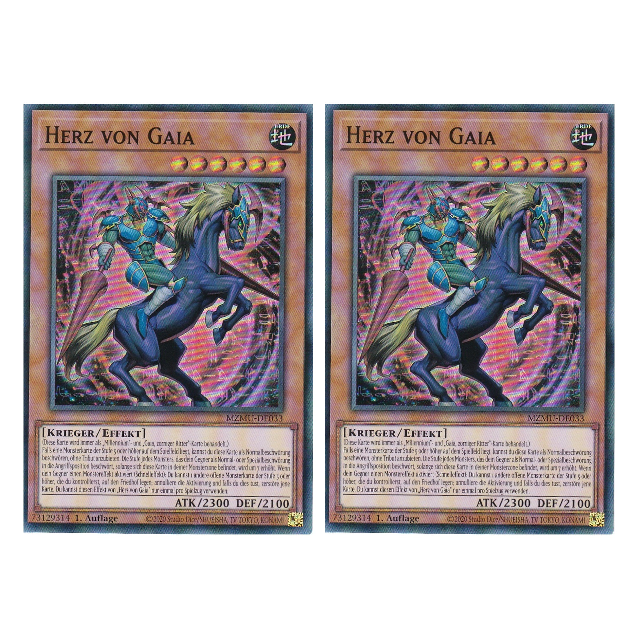 Herz von Gaia - MZMU-DE033 - Super Rare - Deutsch - 1. Auflage - Maze of Muertos - Duo Set (2 Stück) - Yu-Gi-Oh!