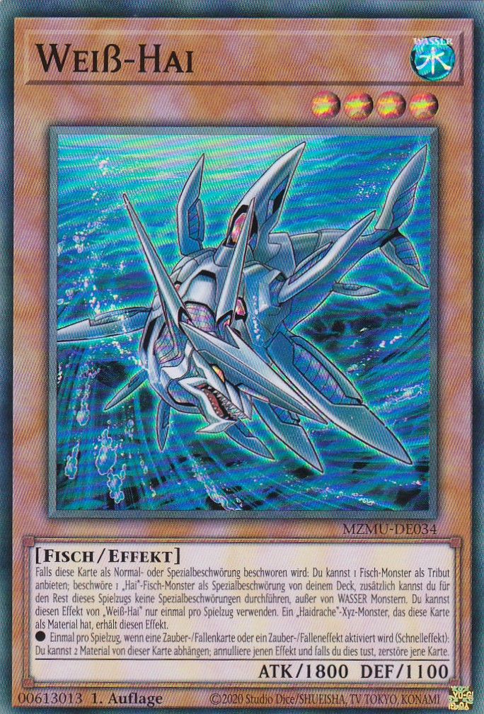 Weiß-Hai - MZMU-DE034 - Super Rare - Deutsch - 1. Auflage - Maze of Muertos - Yu-Gi-Oh!