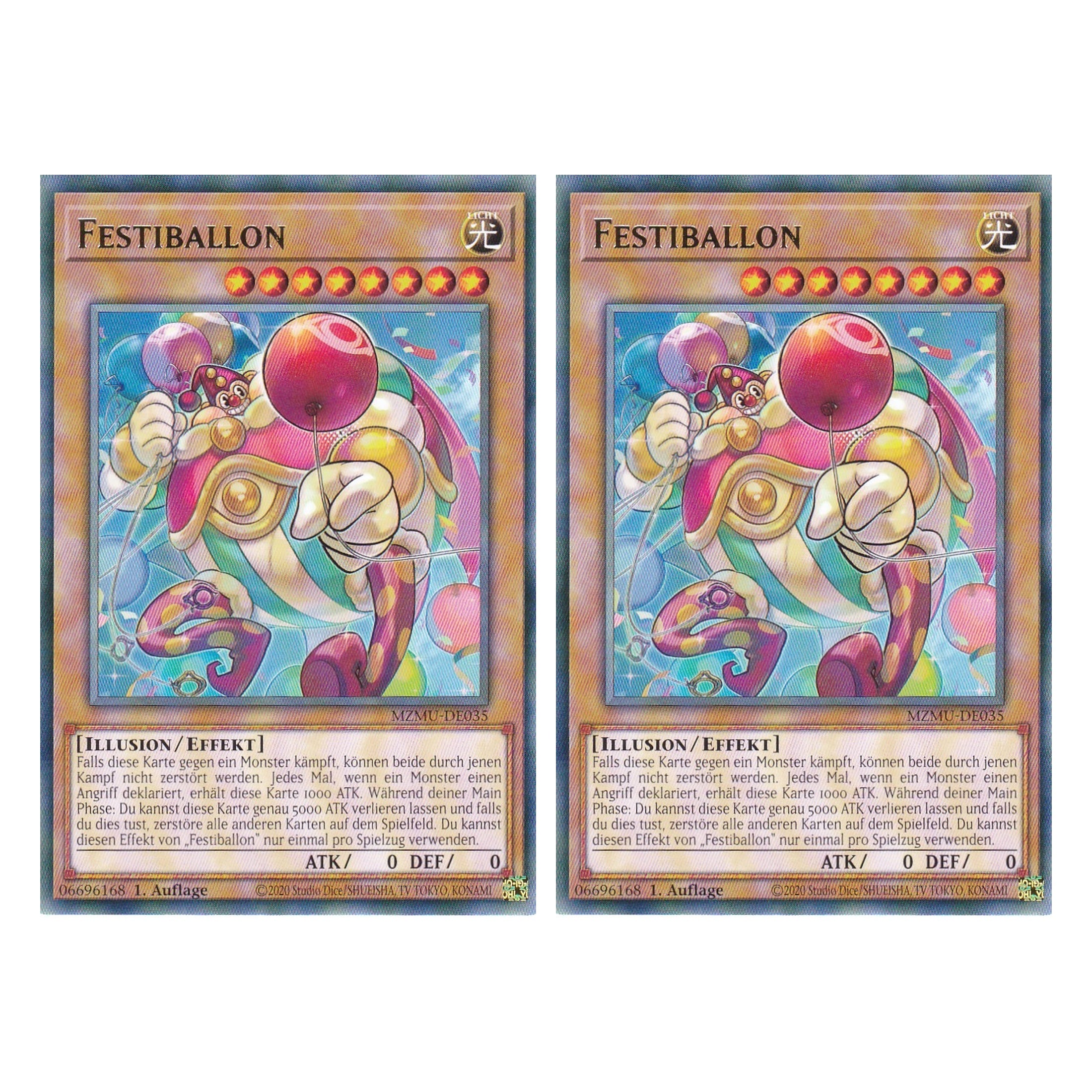 Festiballon - MZMU-DE035 - Rare - Deutsch - 1. Auflage - Maze of Muertos - Duo Set (2 Stück) - Yu-Gi-Oh!