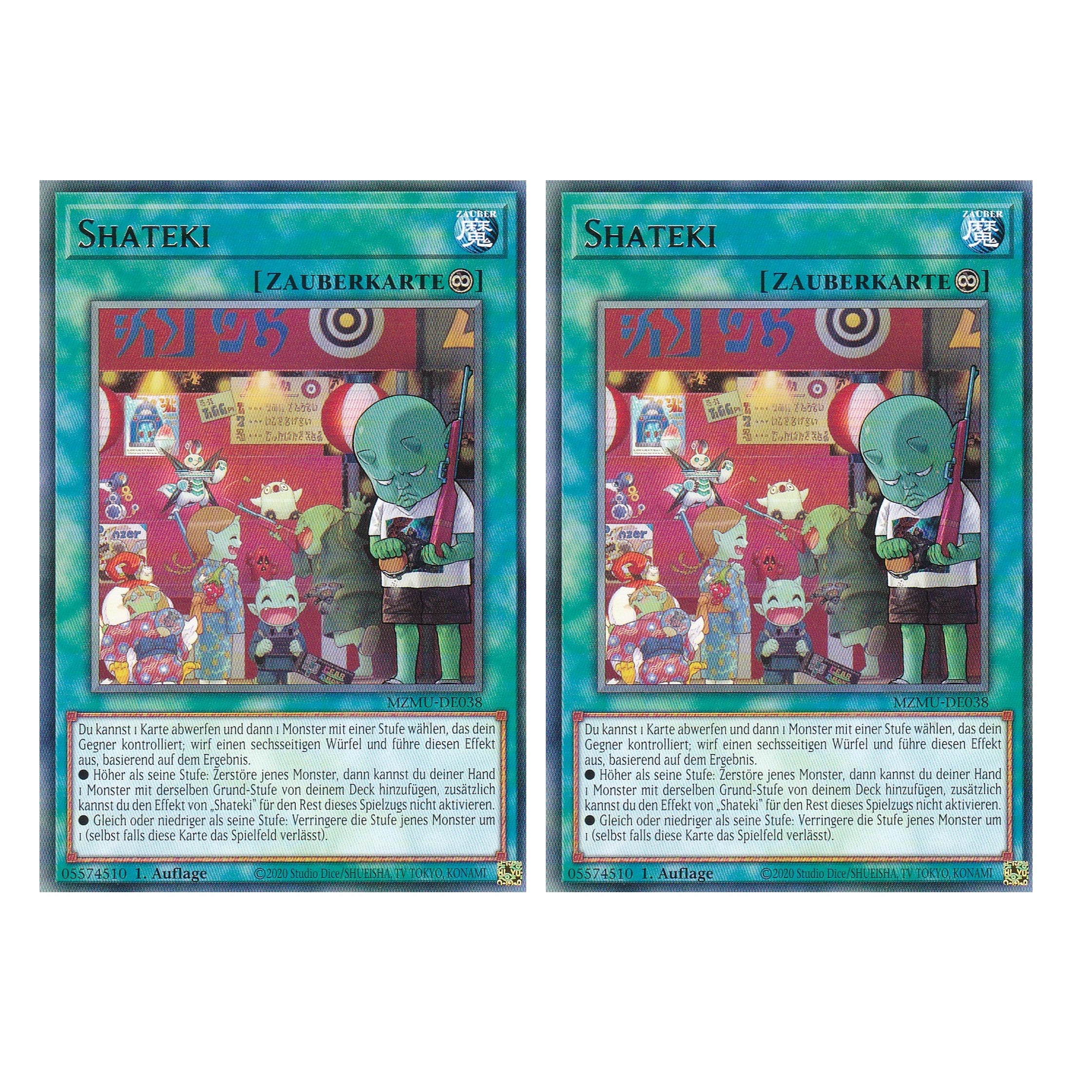 Shateki - MZMU-DE038 - Rare - Deutsch - 1. Auflage - Maze of Muertos - Duo Set (2 Stück) - Yu-Gi-Oh!