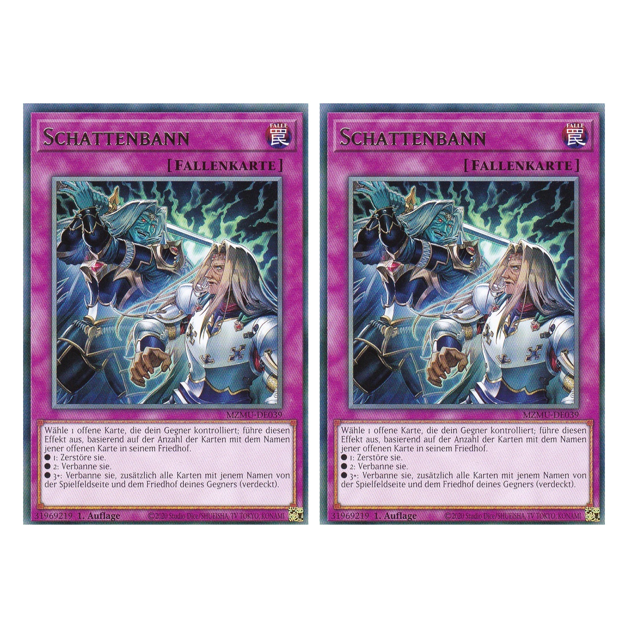 Schattenbann - MZMU-DE039 - Rare - Deutsch - 1. Auflage - Maze of Muertos - Duo Set (2 Stück) - Yu-Gi-Oh!