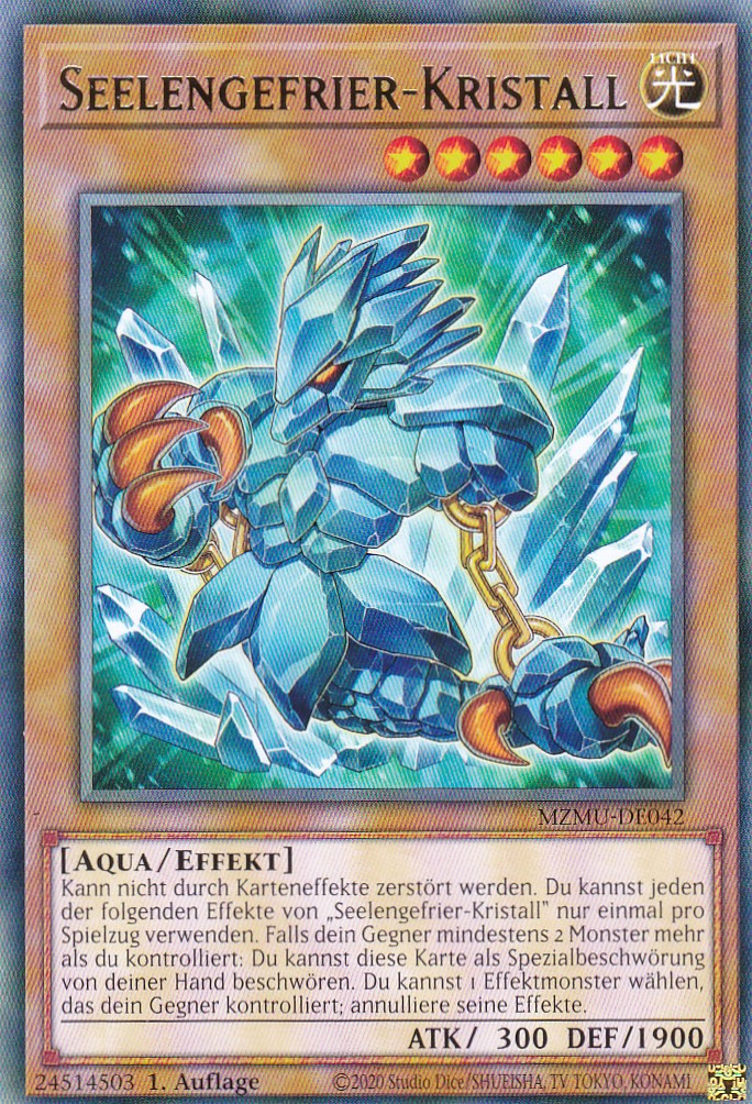 Seelengefrier-Kristall - MZMU-DE042 - Rare - Deutsch - 1. Auflage - Maze of Muertos - Yu-Gi-Oh!