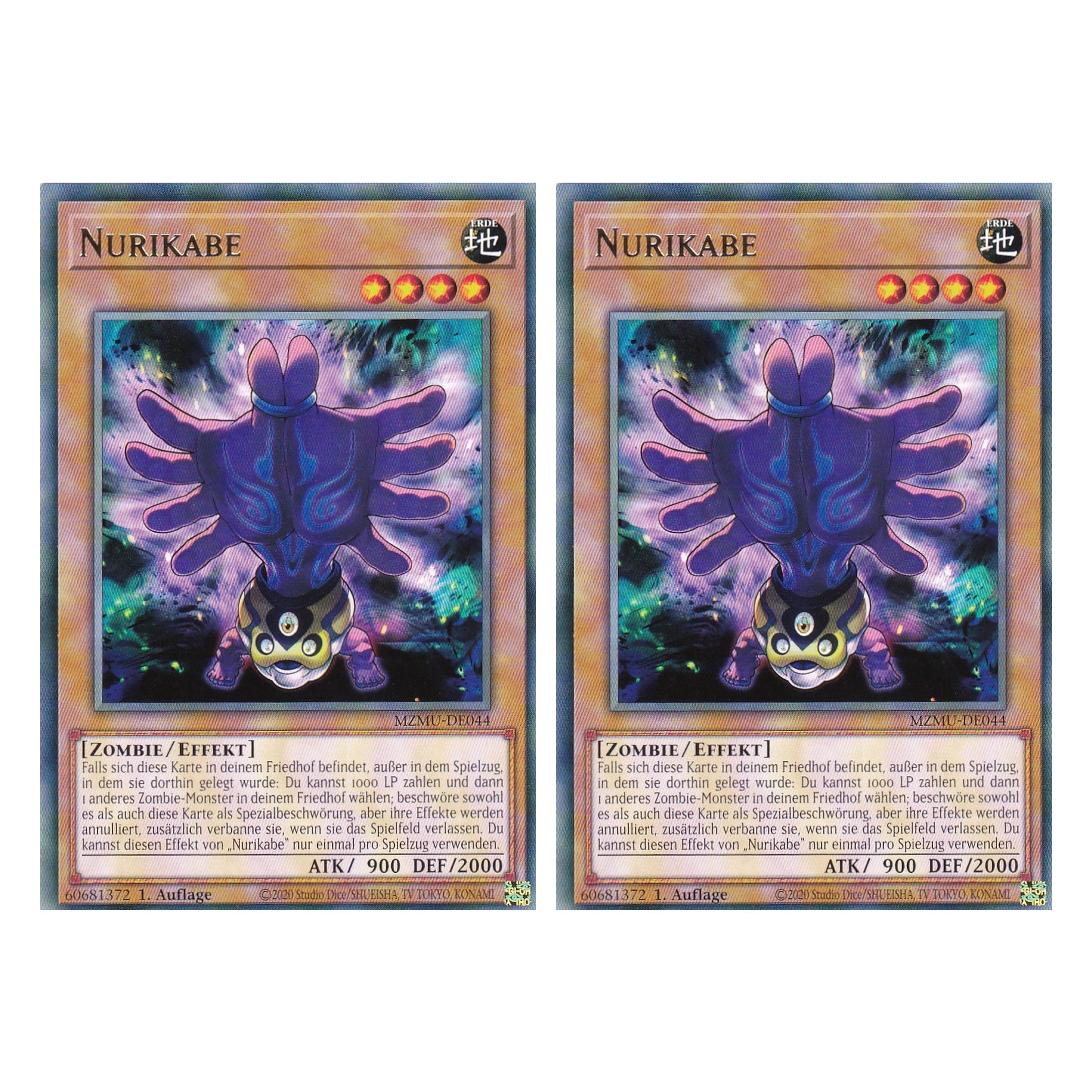 Nurikabe - MZMU-DE044 - Rare - Deutsch - 1. Auflage - Maze of Muertos - Duo Set (2 Stück) - Yu-Gi-Oh!