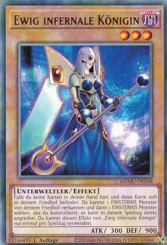 Ewig Infernale Königin - MZMU-DE048 - Rare - Deutsch - 1. Auflage - Maze of Muertos - Yu-Gi-Oh!