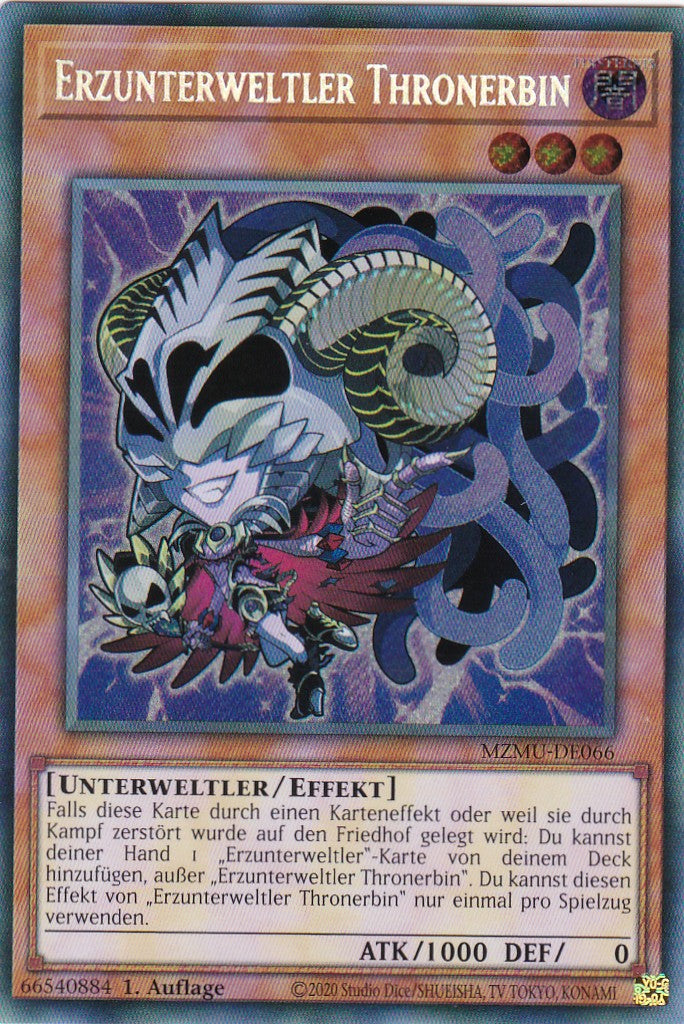 Erzunterweltler Thronerbin - MZMU-DE066 - Secret Rare - Deutsch - 1. Auflage - Maze of Muertos - Yu-Gi-Oh!