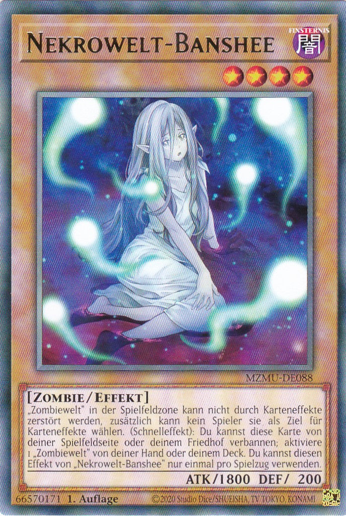 Nekrowelt-Banshee - MZMU-DE088 - Rare - Deutsch - 1. Auflage - Maze of Muertos - Yu-Gi-Oh!