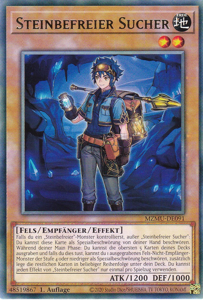 Steinbefreier Sucher - MZMU-DE091 - Rare - Deutsch - 1. Auflage - Maze of Muertos - Yu-Gi-Oh!