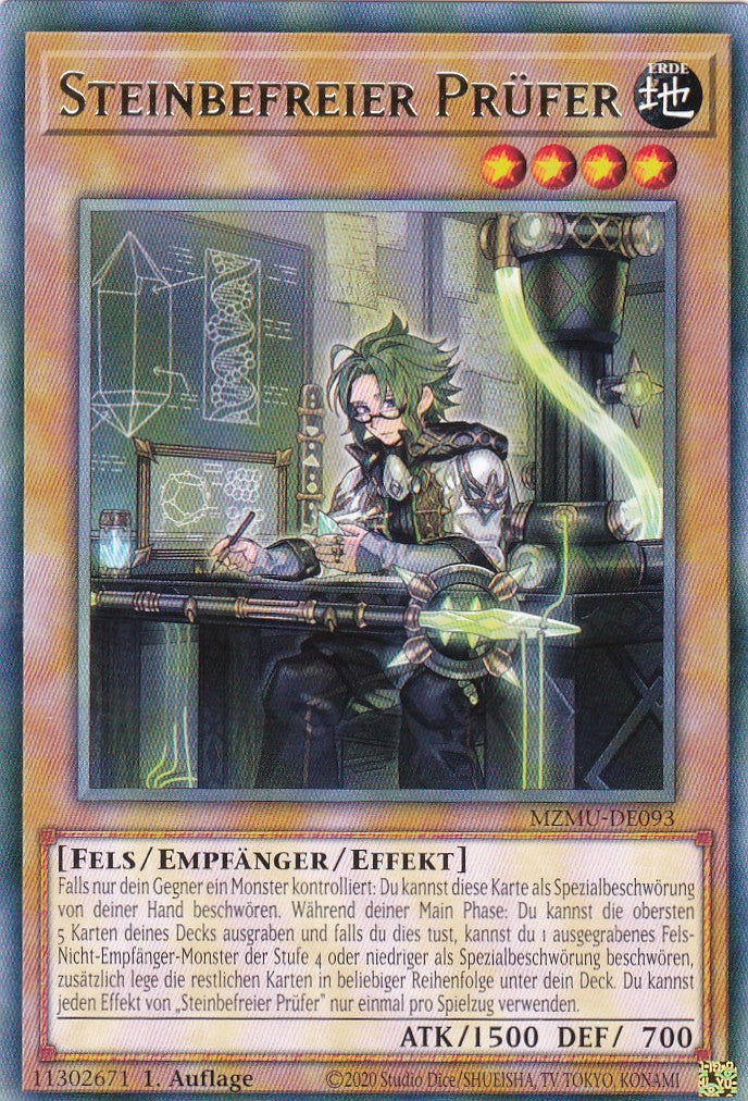 Steinbefreier Prüfer - MZMU-DE093 - Rare - Deutsch - 1. Auflage - Maze of Muertos - Yu-Gi-Oh!