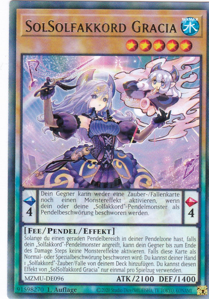 SolSolfakkord Gracia - MZMU-DE096 - Rare - Deutsch - 1. Auflage - Maze of Muertos - Yu-Gi-Oh!