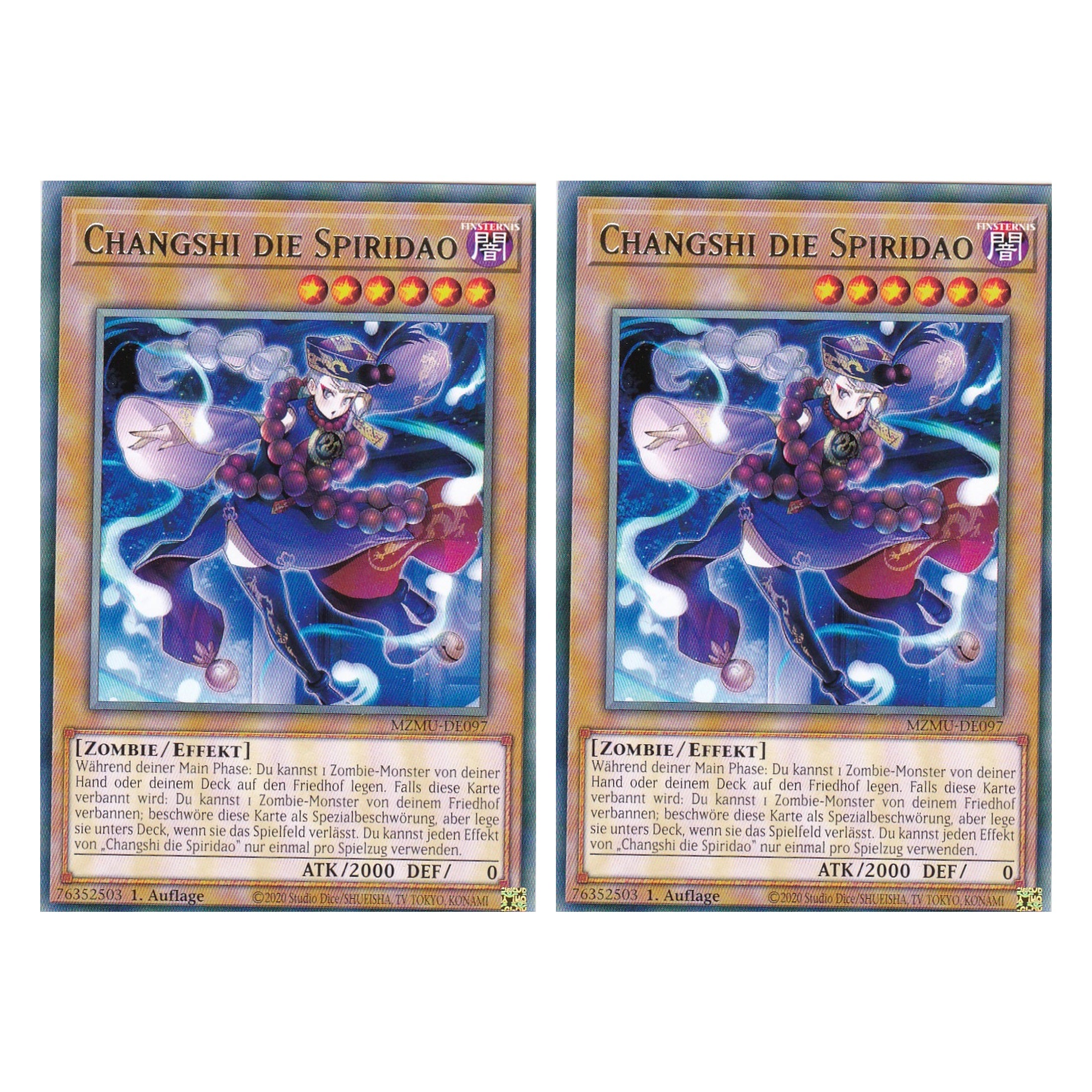 Changshi die Spiridao - MZMU-DE097 - Rare - Deutsch - 1. Auflage - Maze of Muertos - Duo Set (2 Stück) - Yu-Gi-Oh!