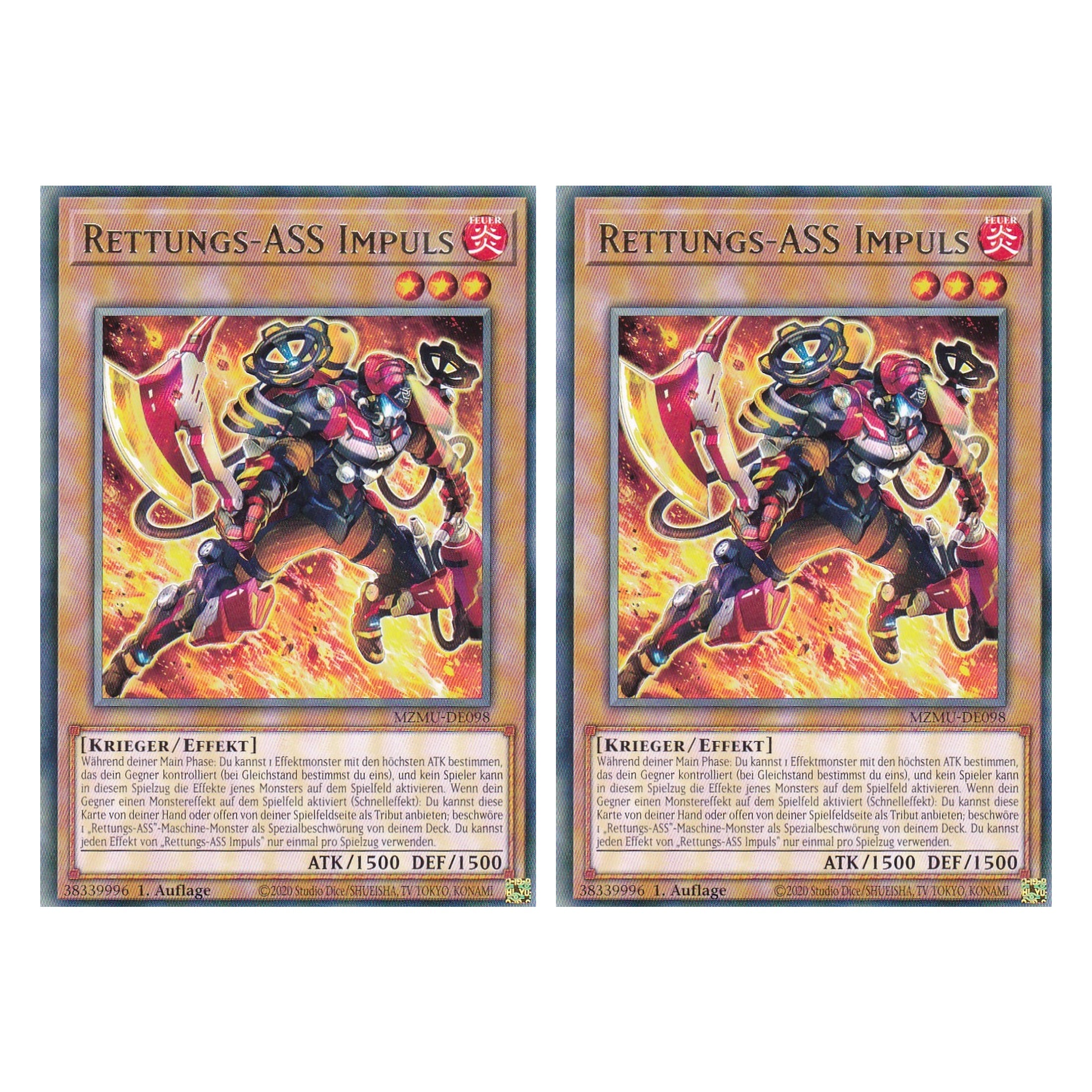 Rettungs-Ass Impuls - MZMU-DE098 - Rare - Deutsch - 1. Auflage - Maze of Muertos - Duo Set (2 Stück) - Yu-Gi-Oh!