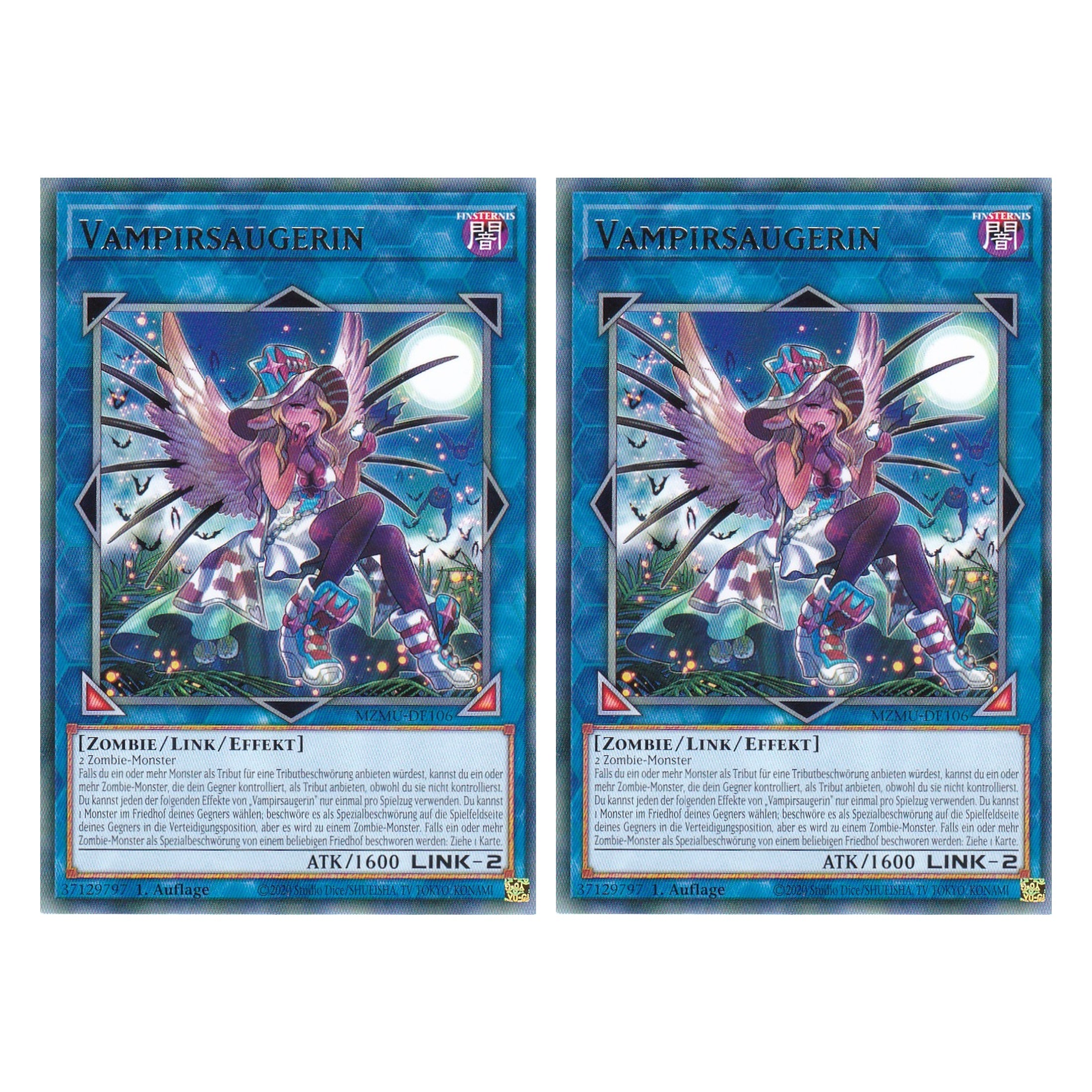 Vampirsaugerin - MZMU-DE106 - Rare - Deutsch - 1. Auflage - Maze of Muertos - Duo Set (2 Stück) - Yu-Gi-Oh!