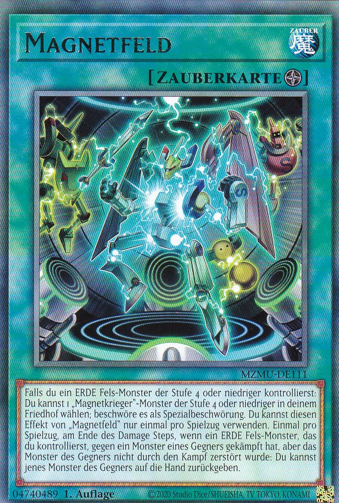 Magnetfeld - MZMU-DE111 - Rare - Deutsch - 1. Auflage - Maze of Muertos - Yu-Gi-Oh!