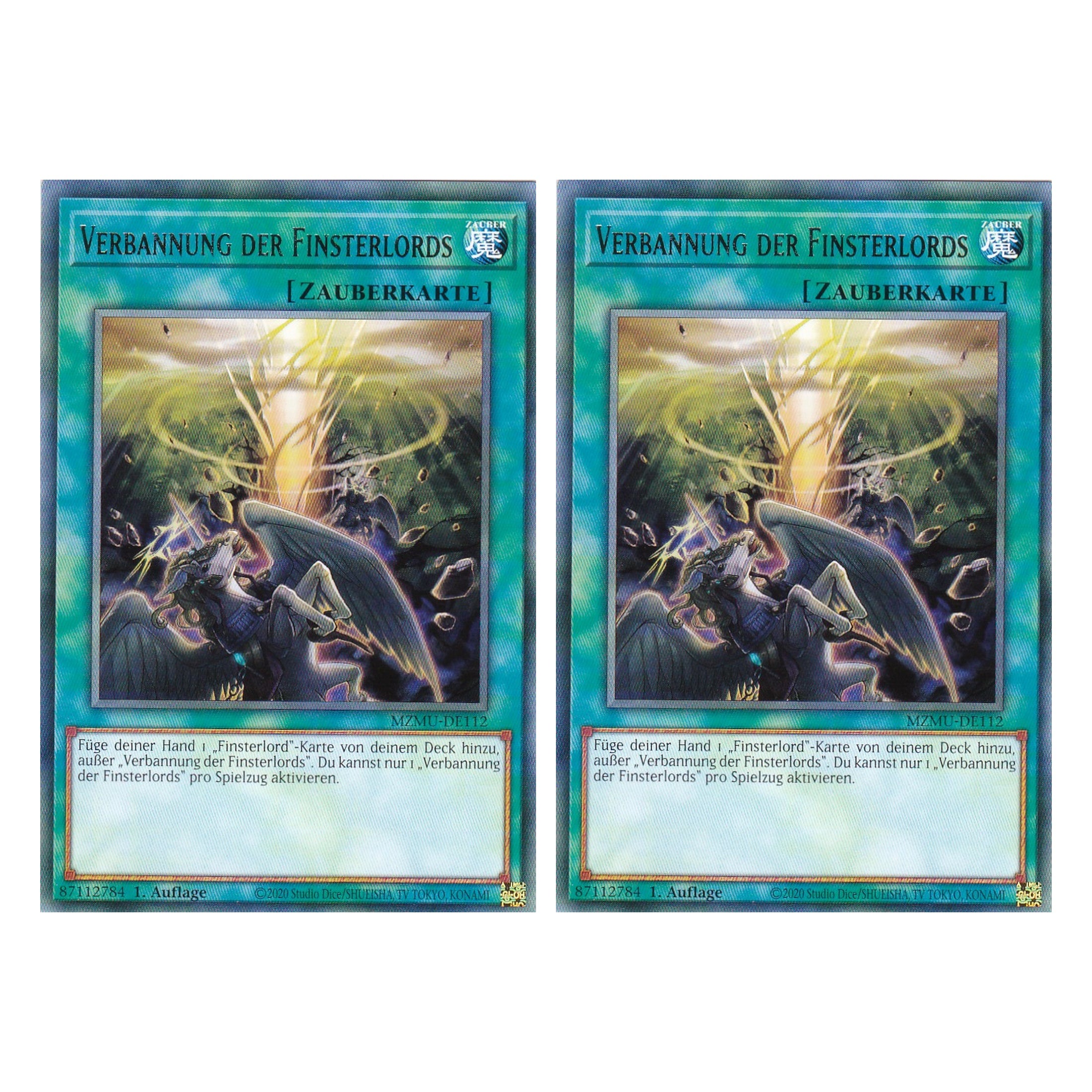 Verbannung der Finsterlords - MZMU-DE112 - Rare - Deutsch - 1. Auflage - Maze of Muertos - Duo Set (2 Stück) - Yu-Gi-Oh!