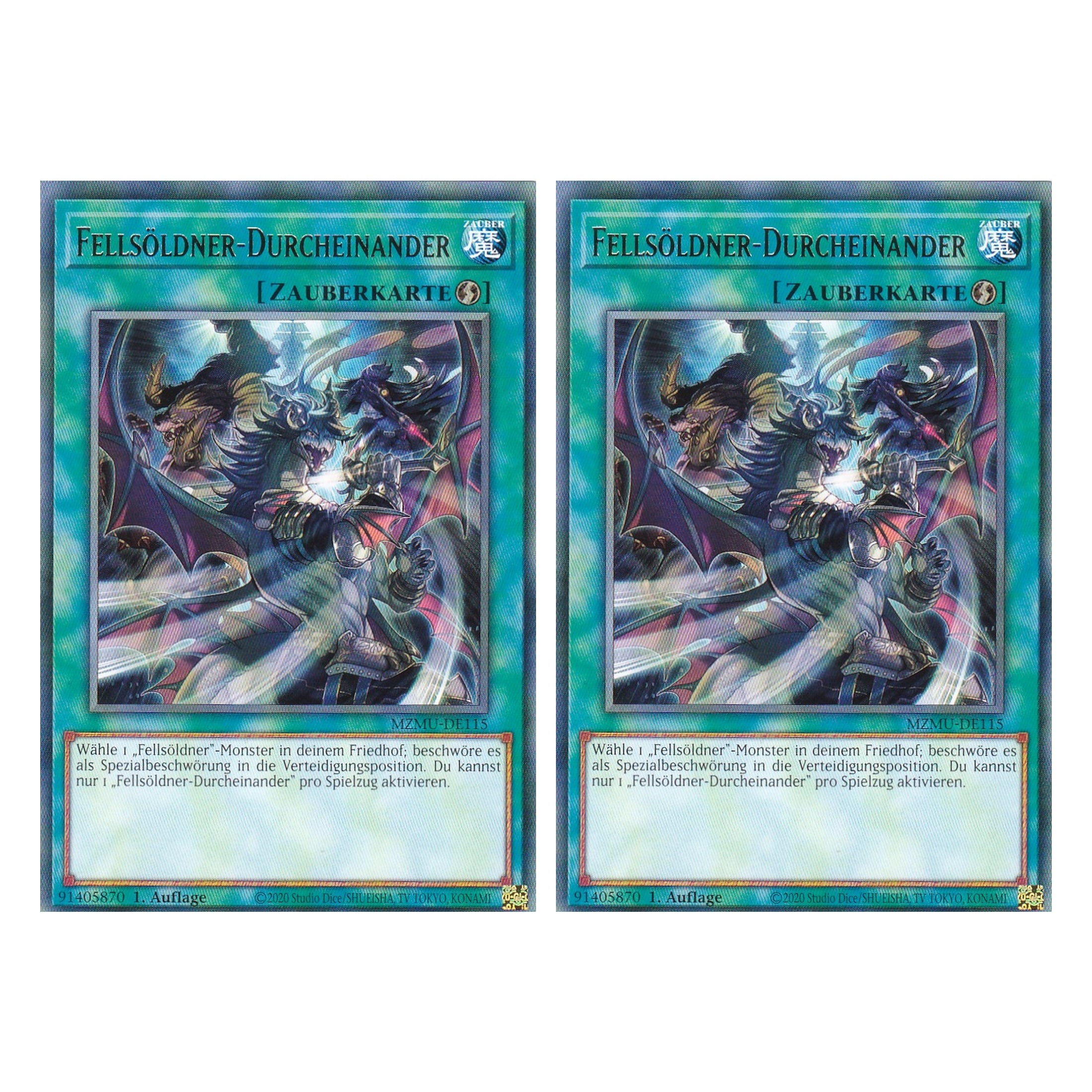 Fellsöldner-Durcheinander - MZMU-DE115 - Rare - Deutsch - 1. Auflage - Maze of Muertos - Duo Set (2 Stück) - Yu-Gi-Oh!